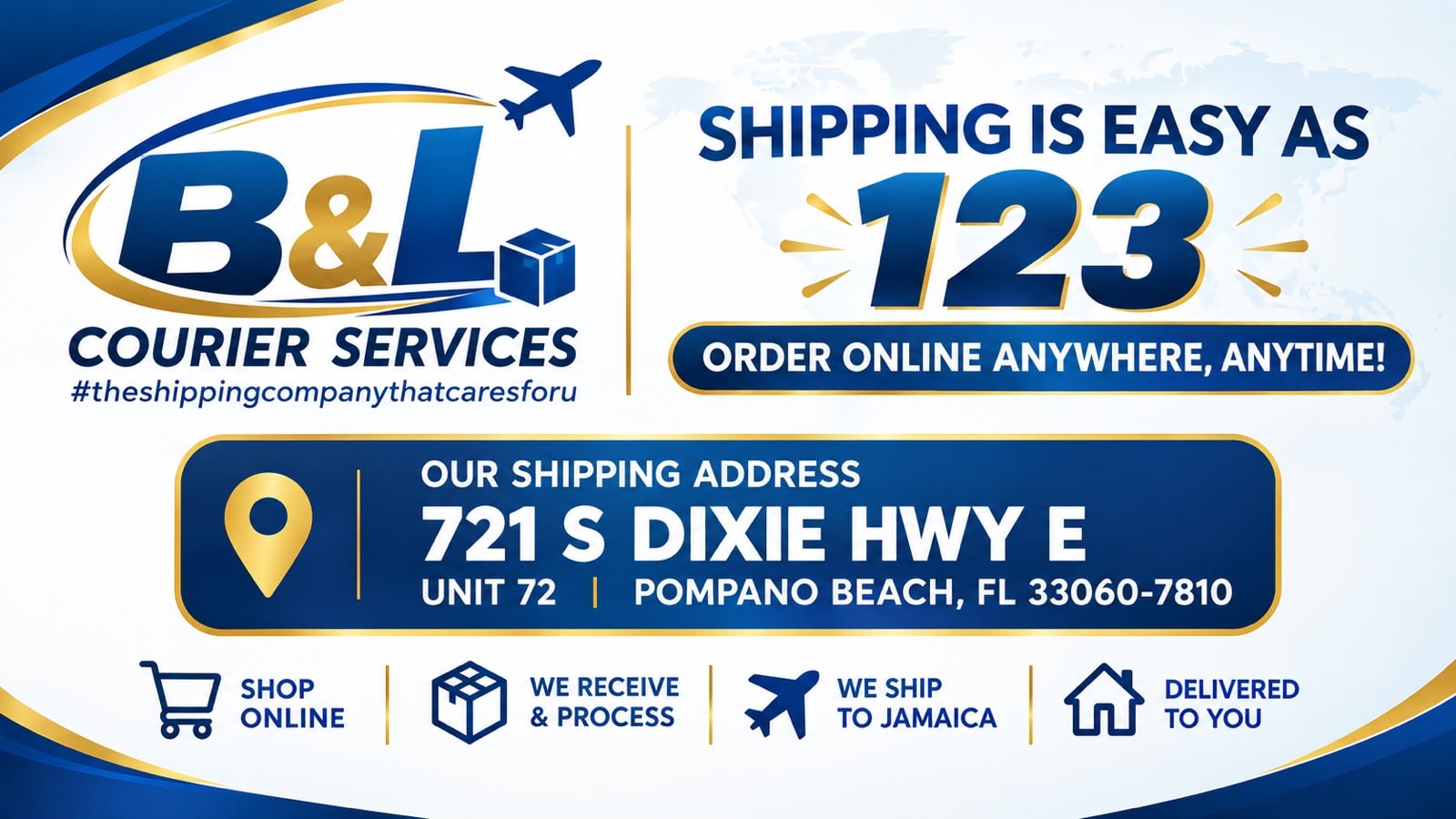 B&L Courier Services — Shipping Is Easy As 1-2-3 flyer