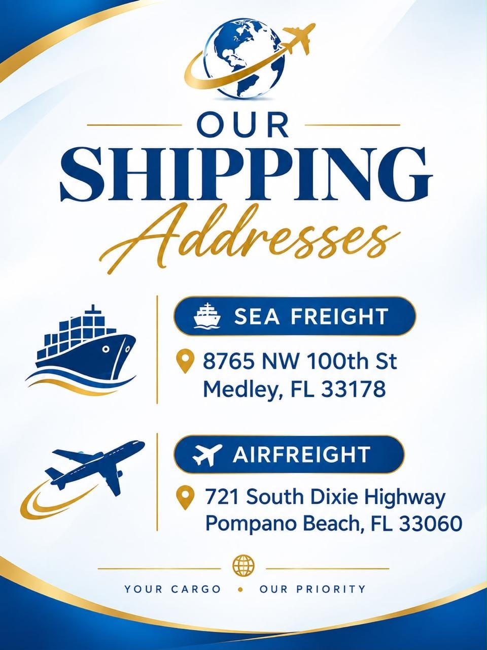 Overseas Shipping Address